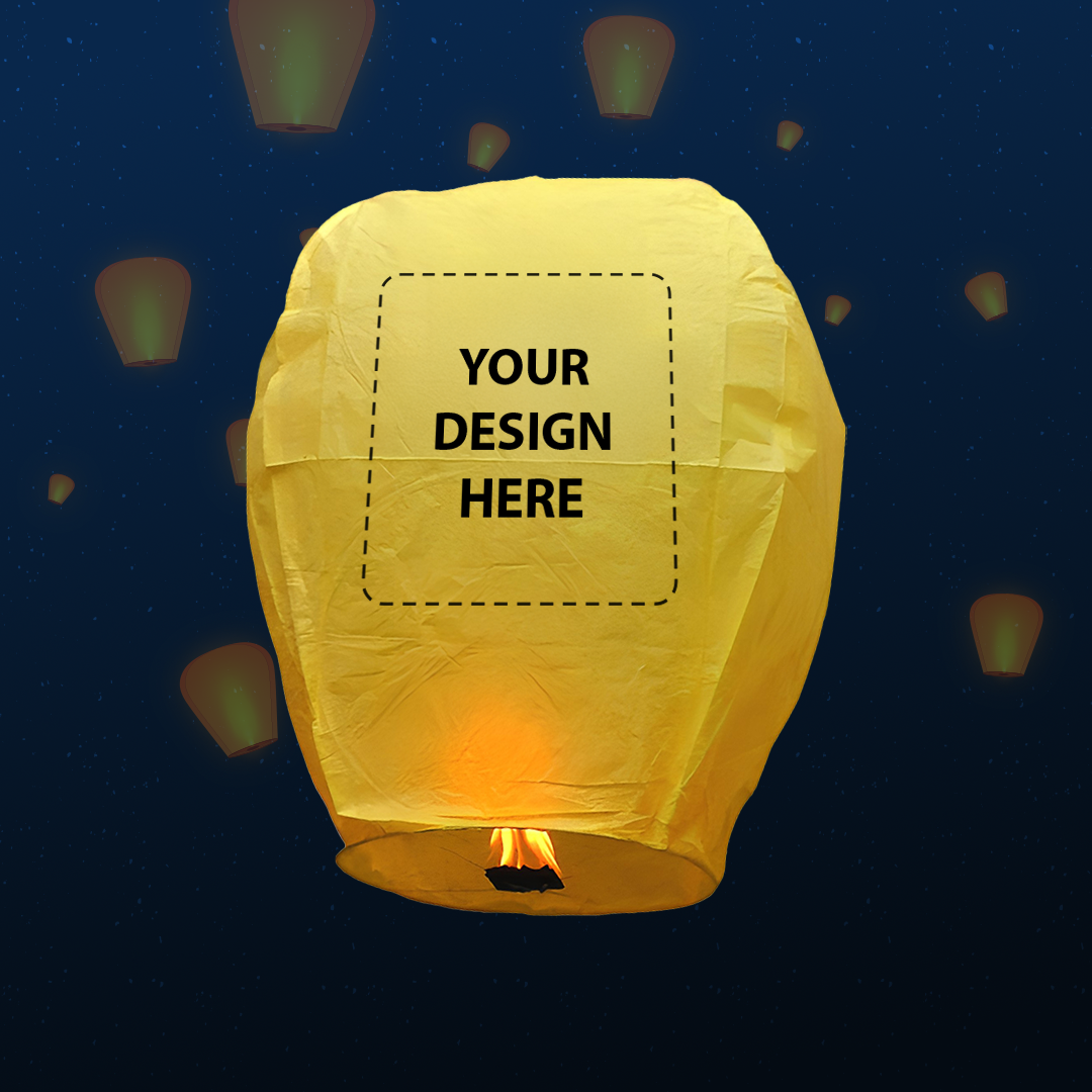 Custom-Design Printed Customized Sky Lanterns (Single Side) - Image 1