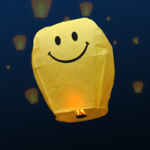 Smiley Face Sky Lanterns