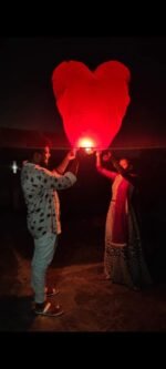 Heart Shape Sky Lanterns BIG size - Image 2